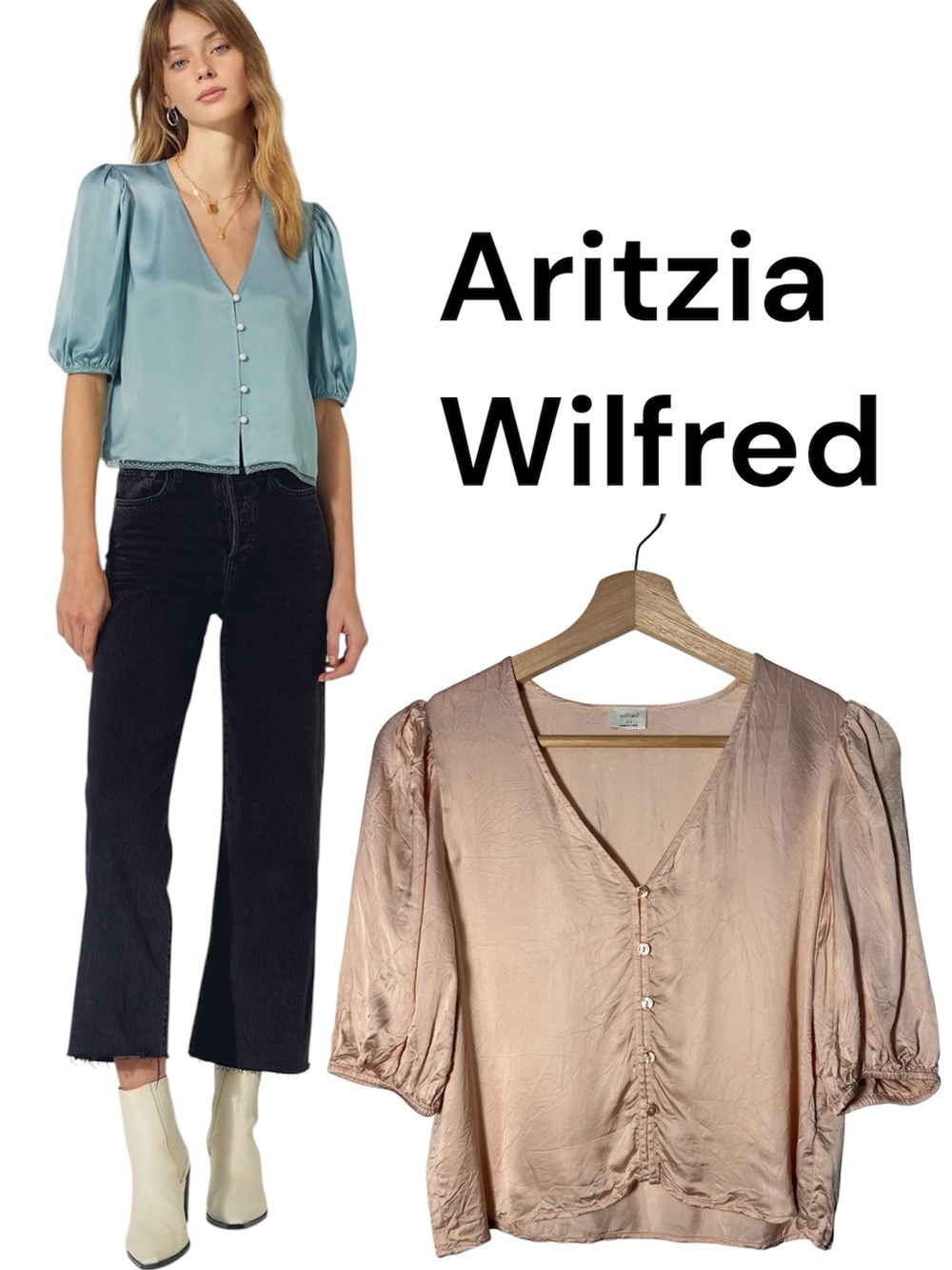 Aritzia Wilfred Bria Blouse size XXS